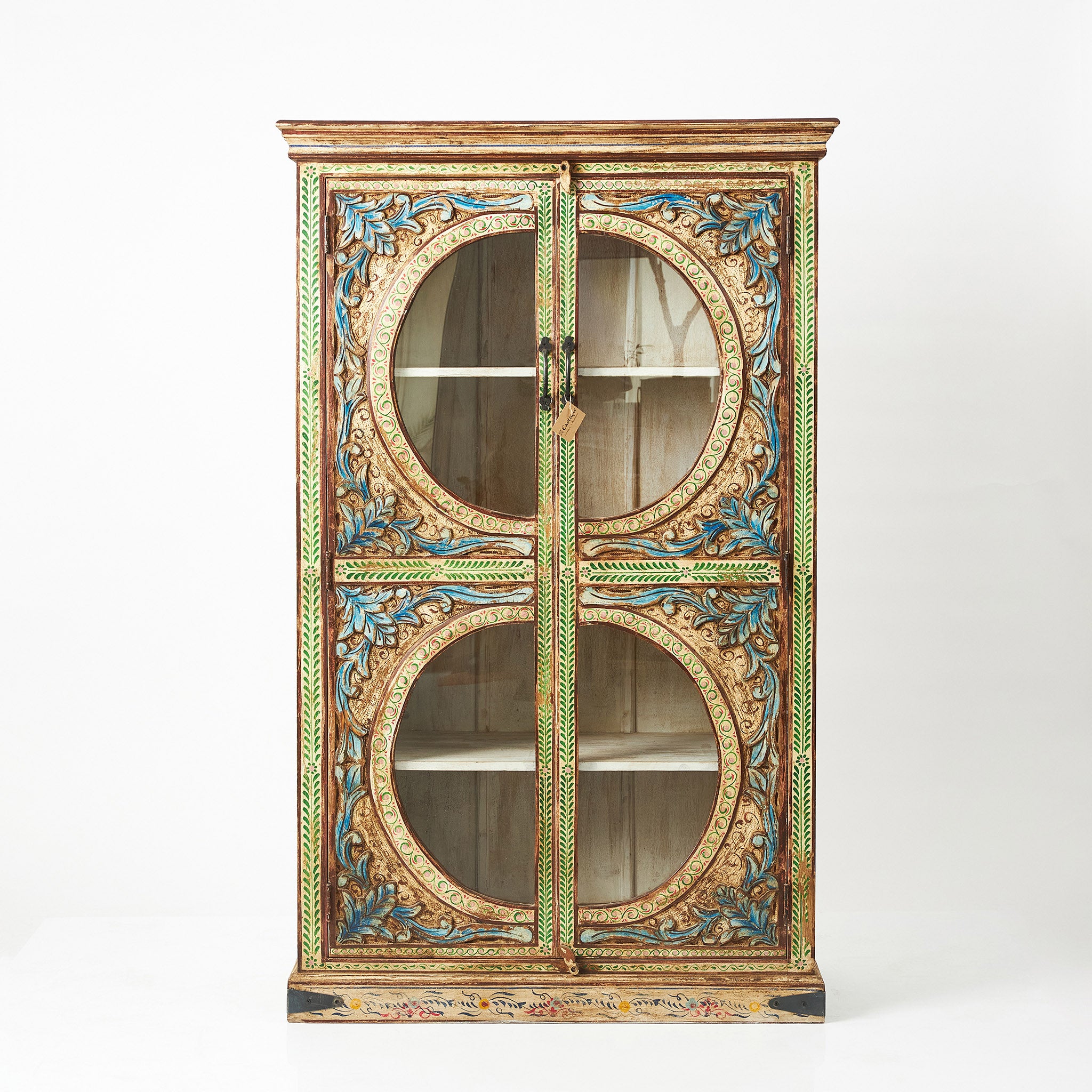 Dulap Pictat cu Vitrina