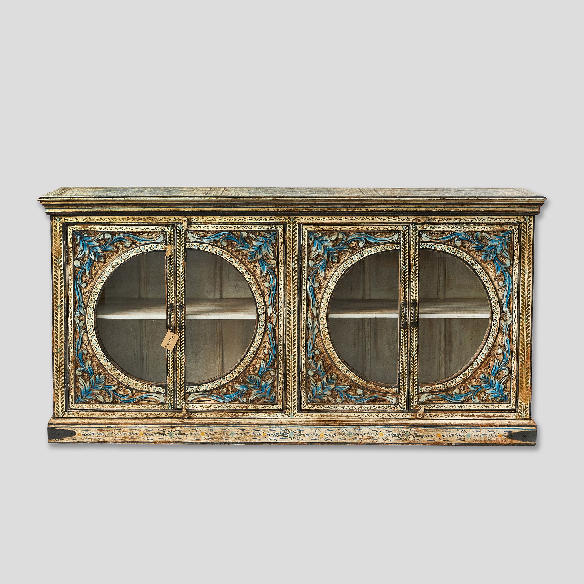 Comoda Pictata cu Vitrina