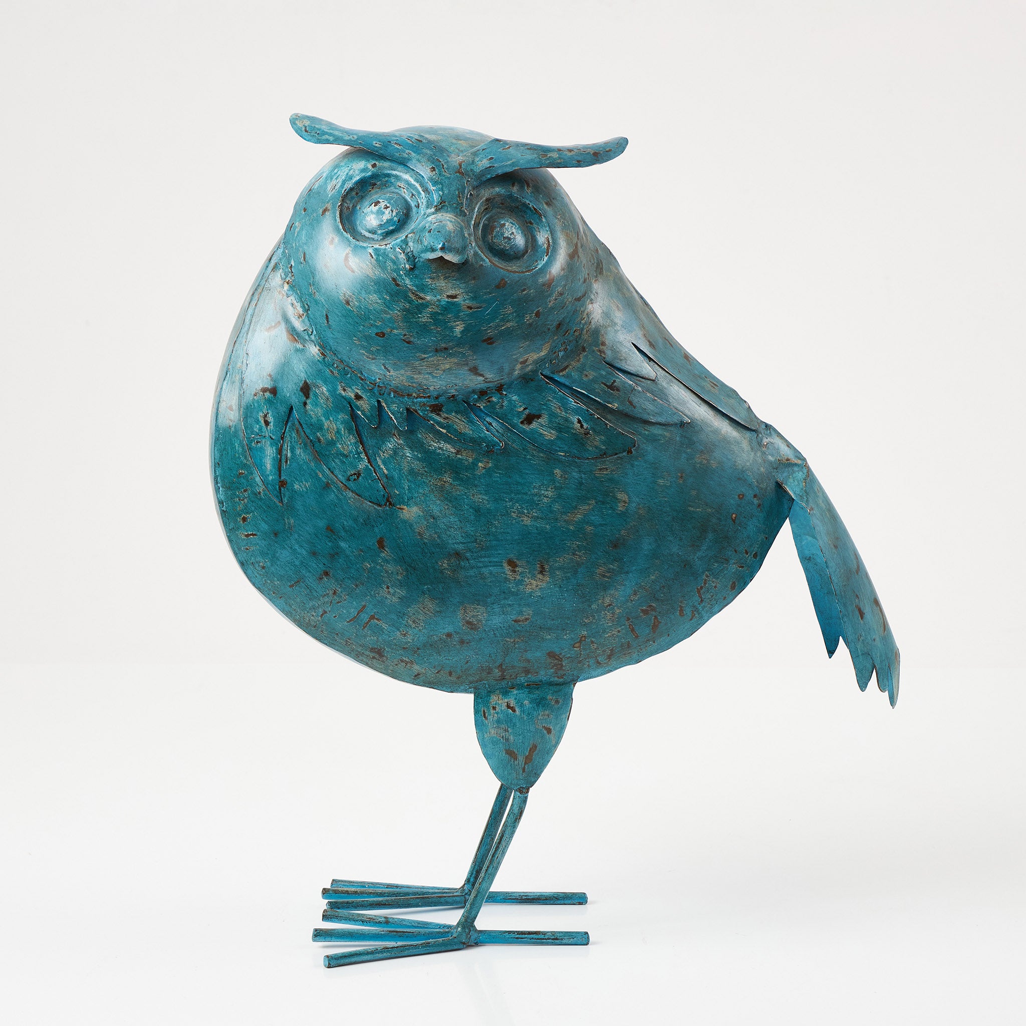 Bufnita Decorativa Albastra din Metal