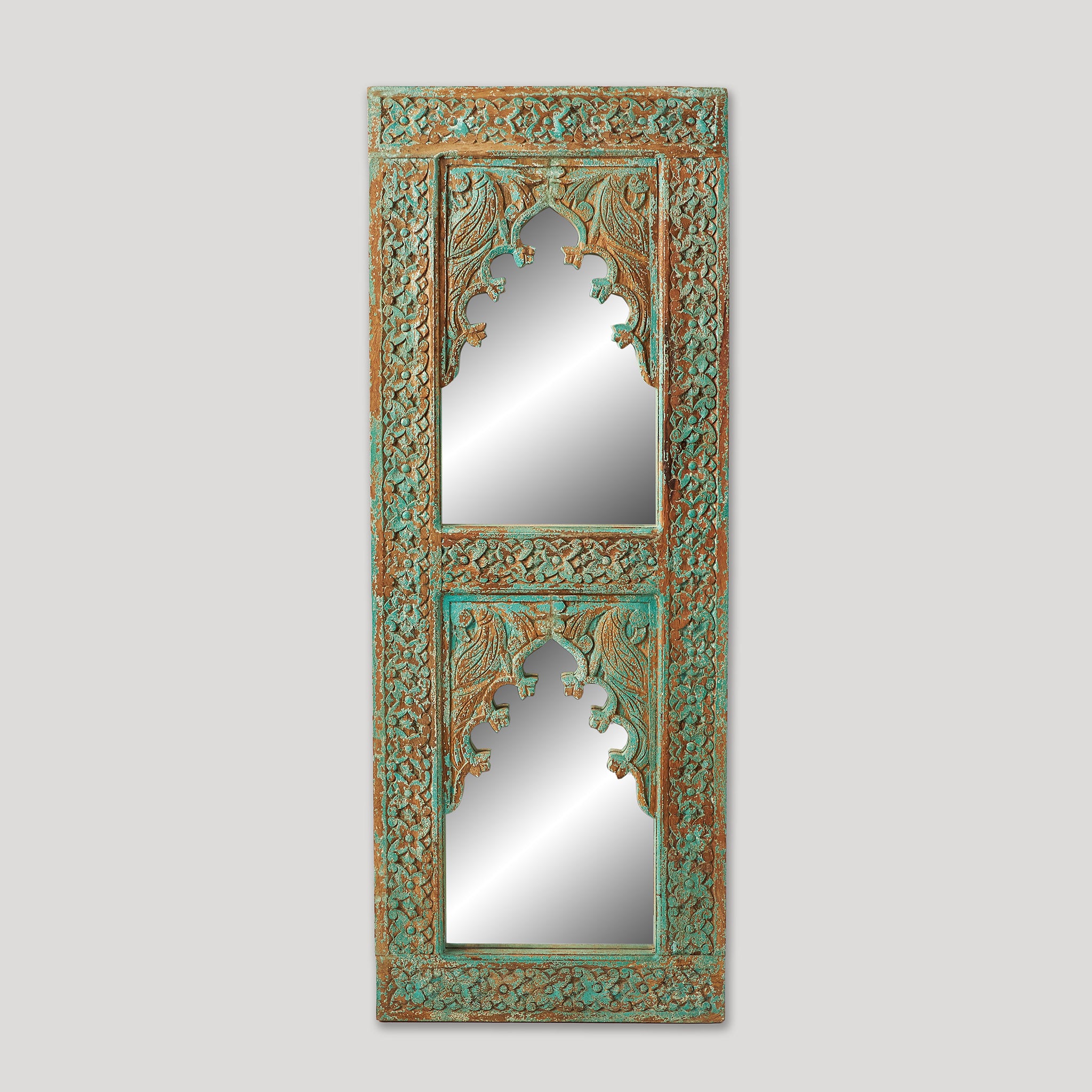 Oglinda Sculptata cu Finisaj Patinat