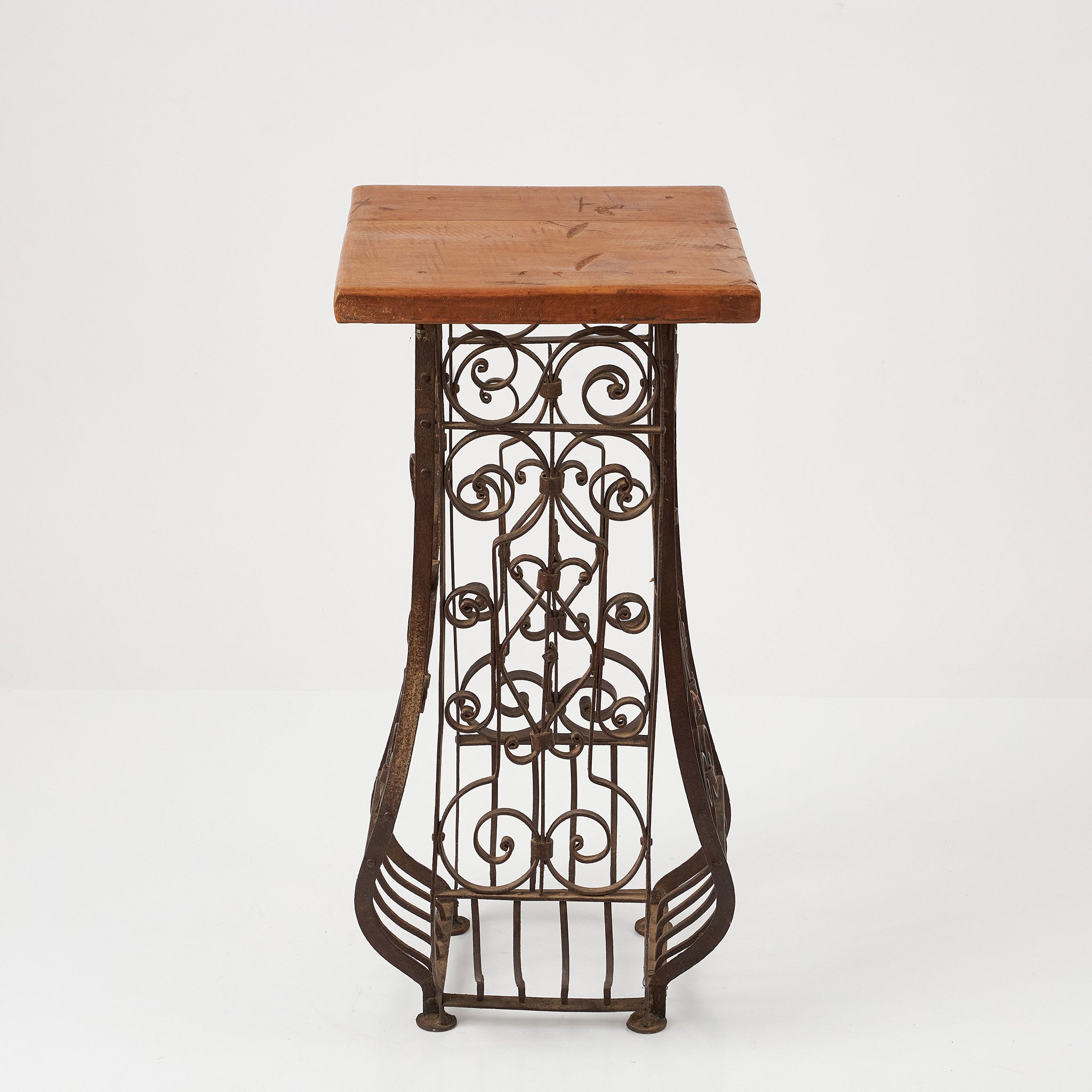 Suport Metalic cu Blat de Lemn