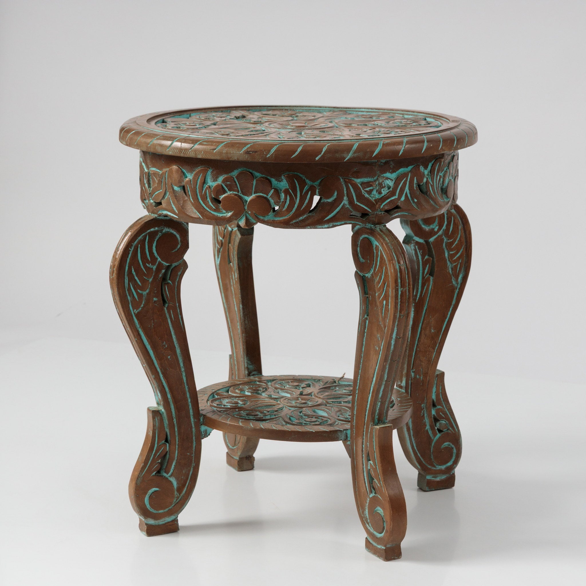 Masuta de Cafea din Lemn Sculptat