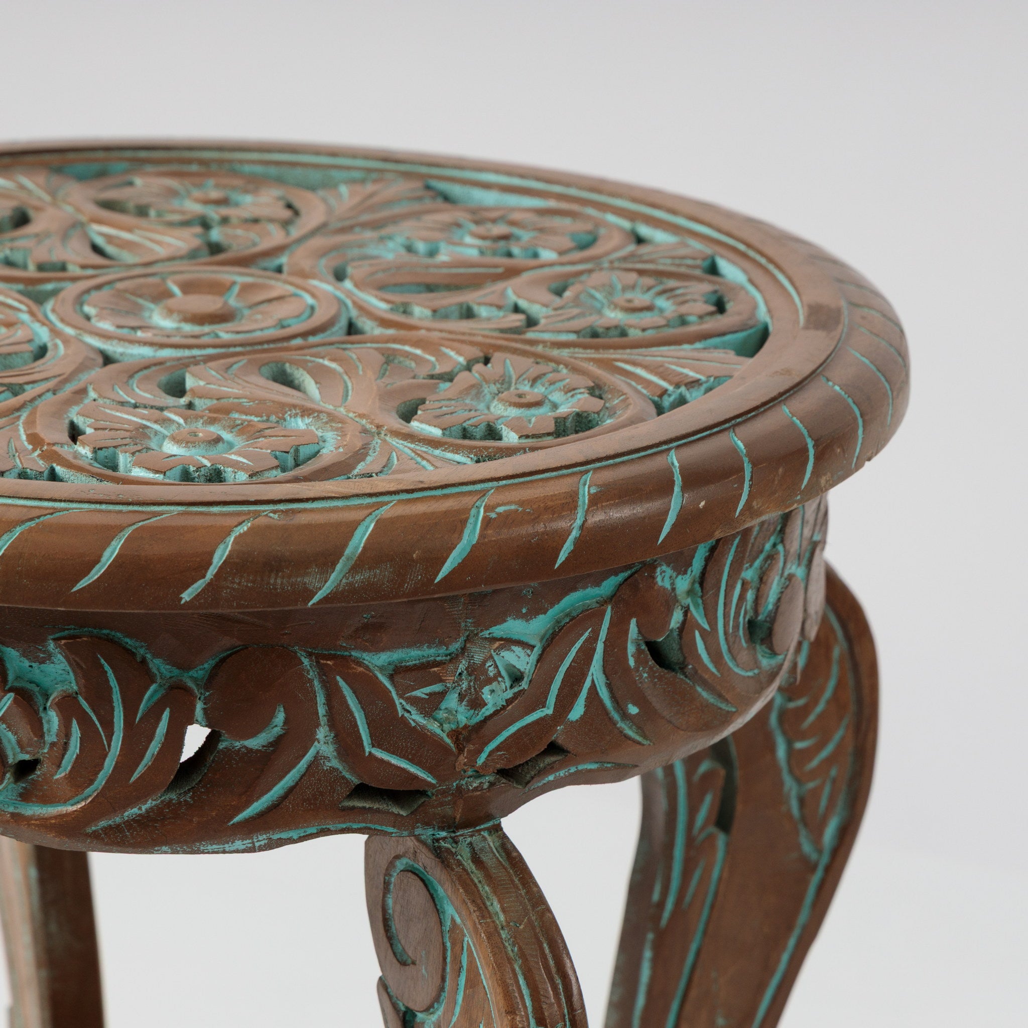 Masuta de Cafea din Lemn Sculptat