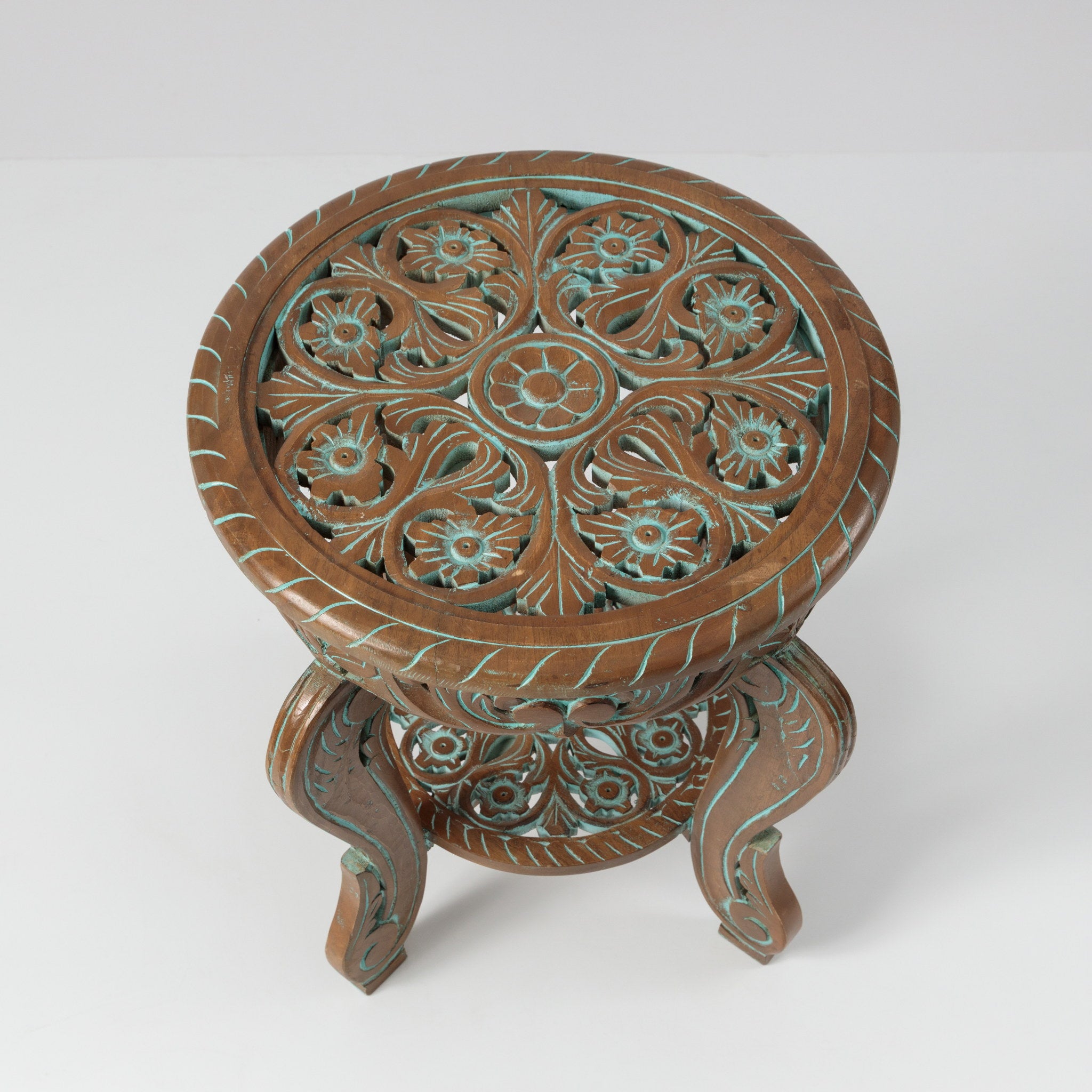 Masuta de Cafea din Lemn Sculptat