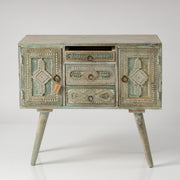 Comoda cu Sertare din Lemn Sculptat