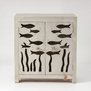 Comoda din Lemn Masiv cu Motive Marine