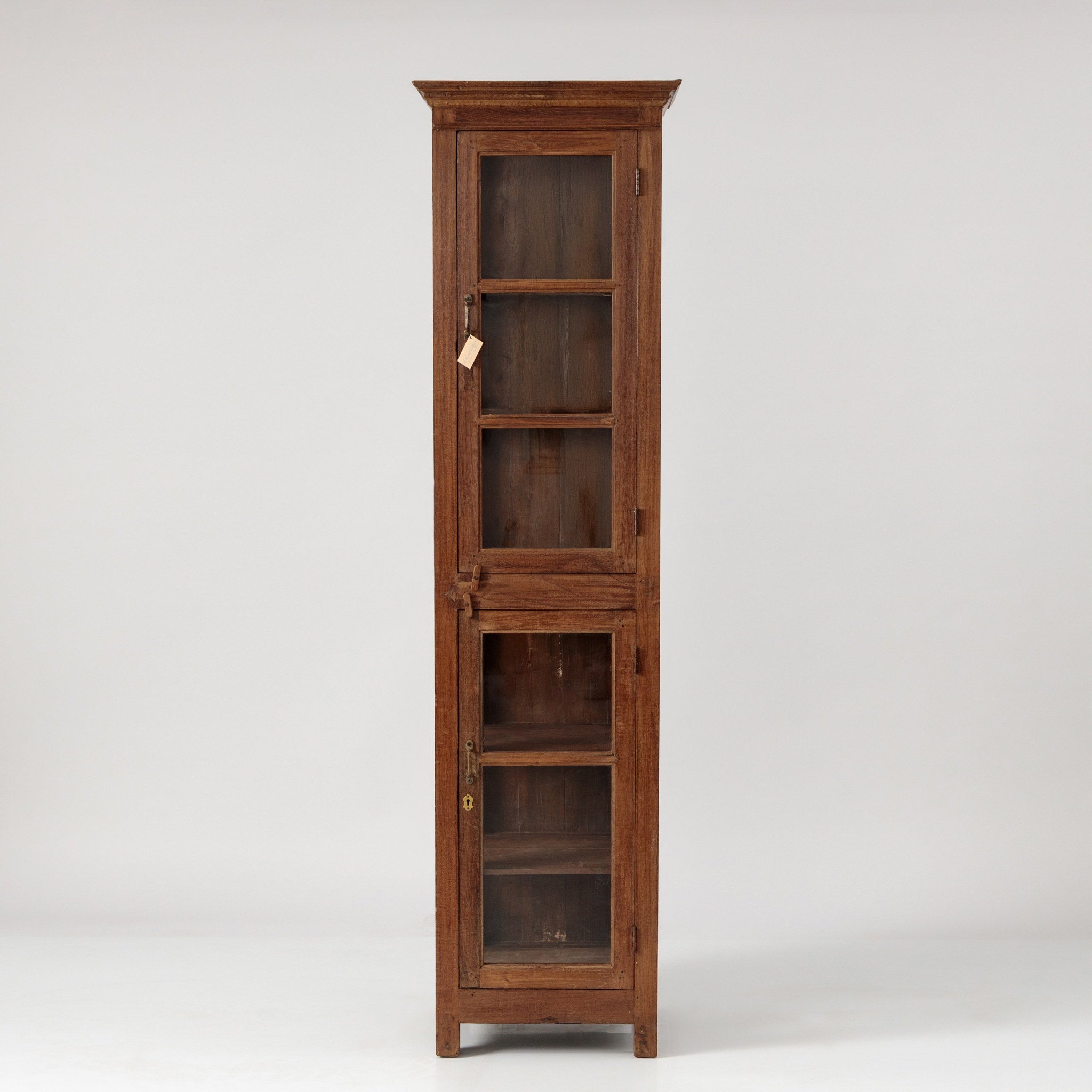 Vitrina Ingusta din Lemn de Tec