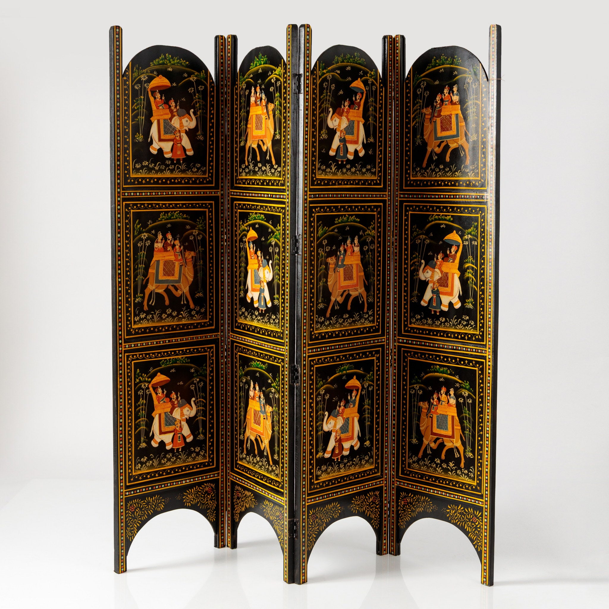 Paravan din Lemn Pictat Manual