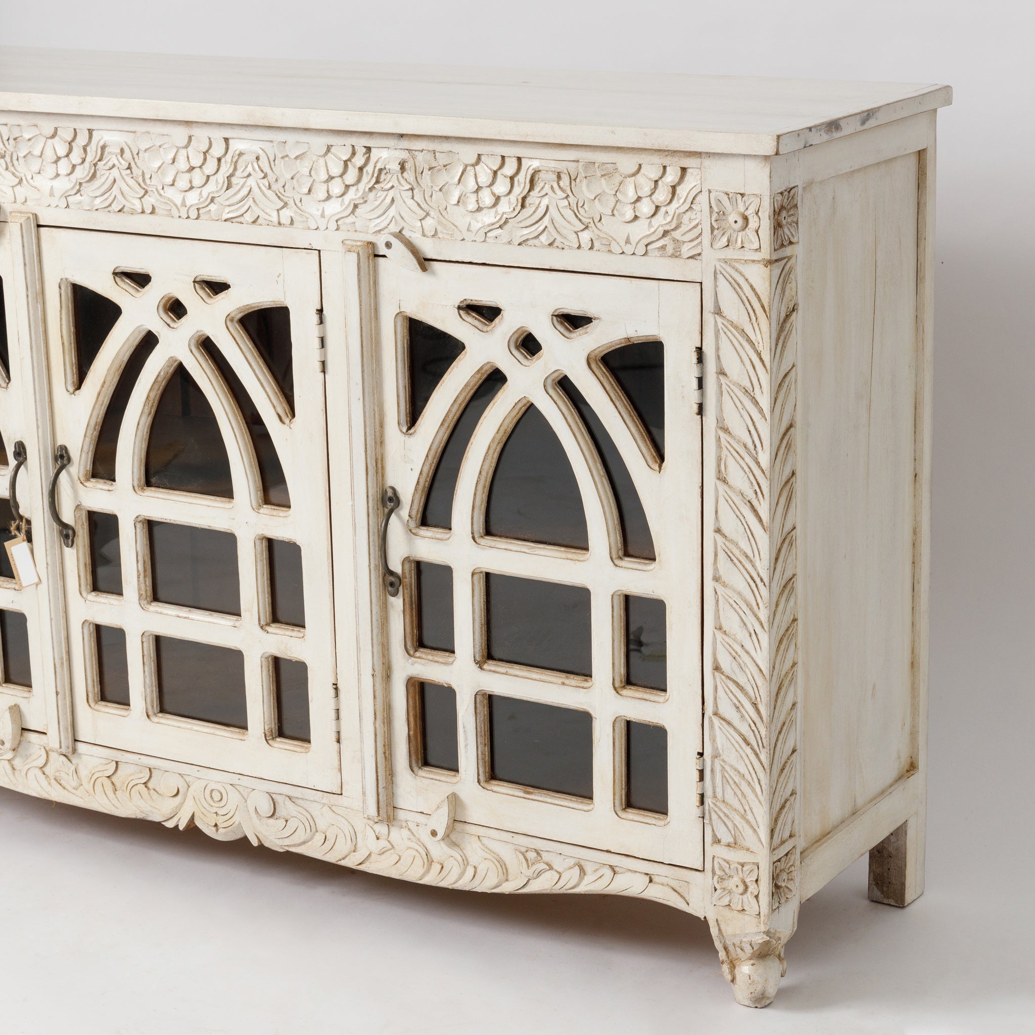 Comoda Indiana cu Usi din Sticla