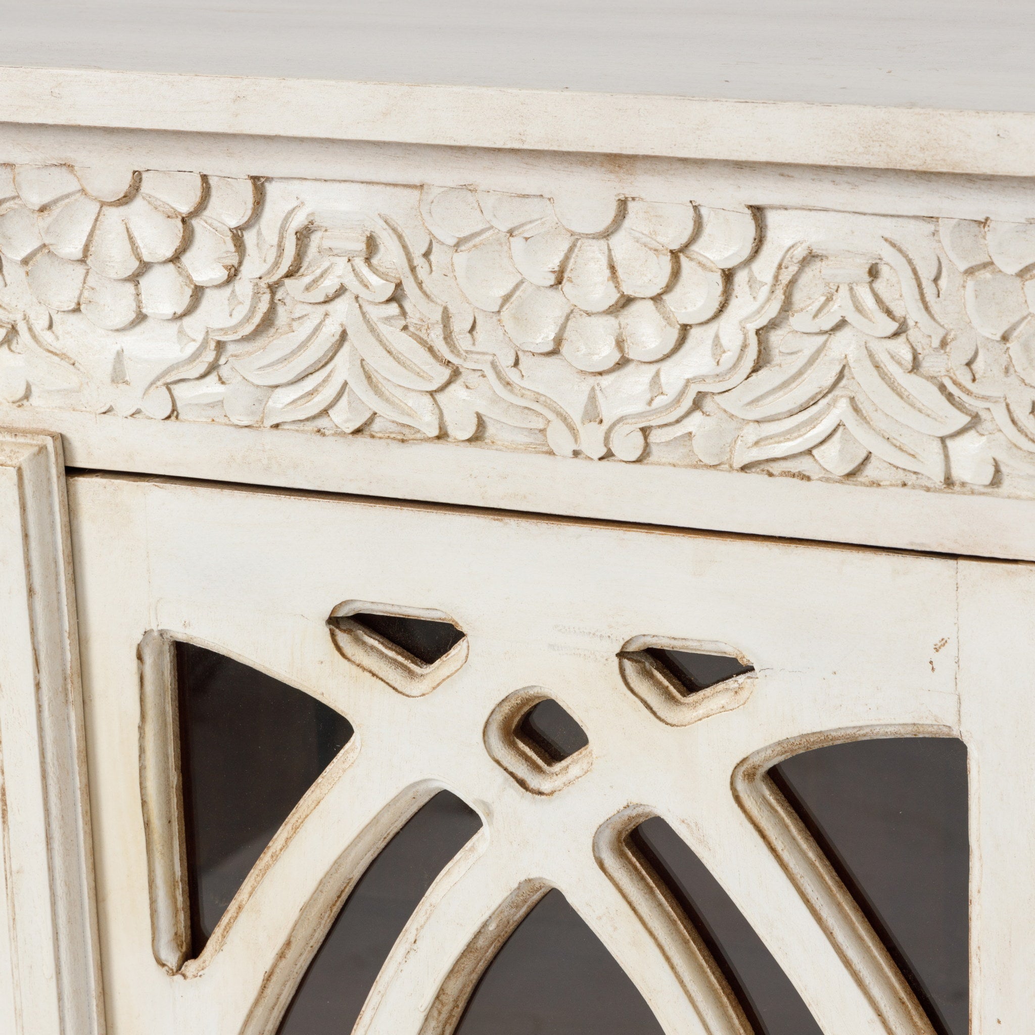 Comoda Indiana cu Usi din Sticla