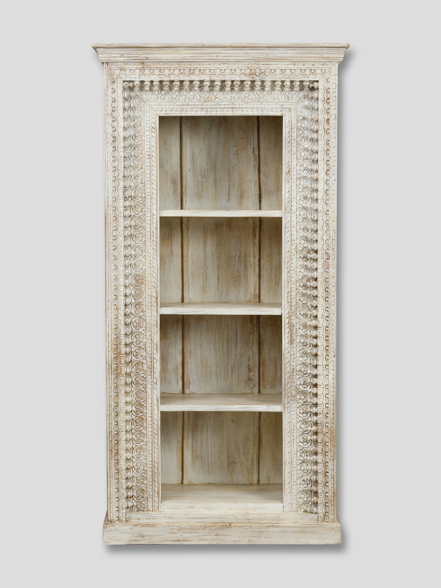 Biblioteca din Lemn Masiv Sculptat