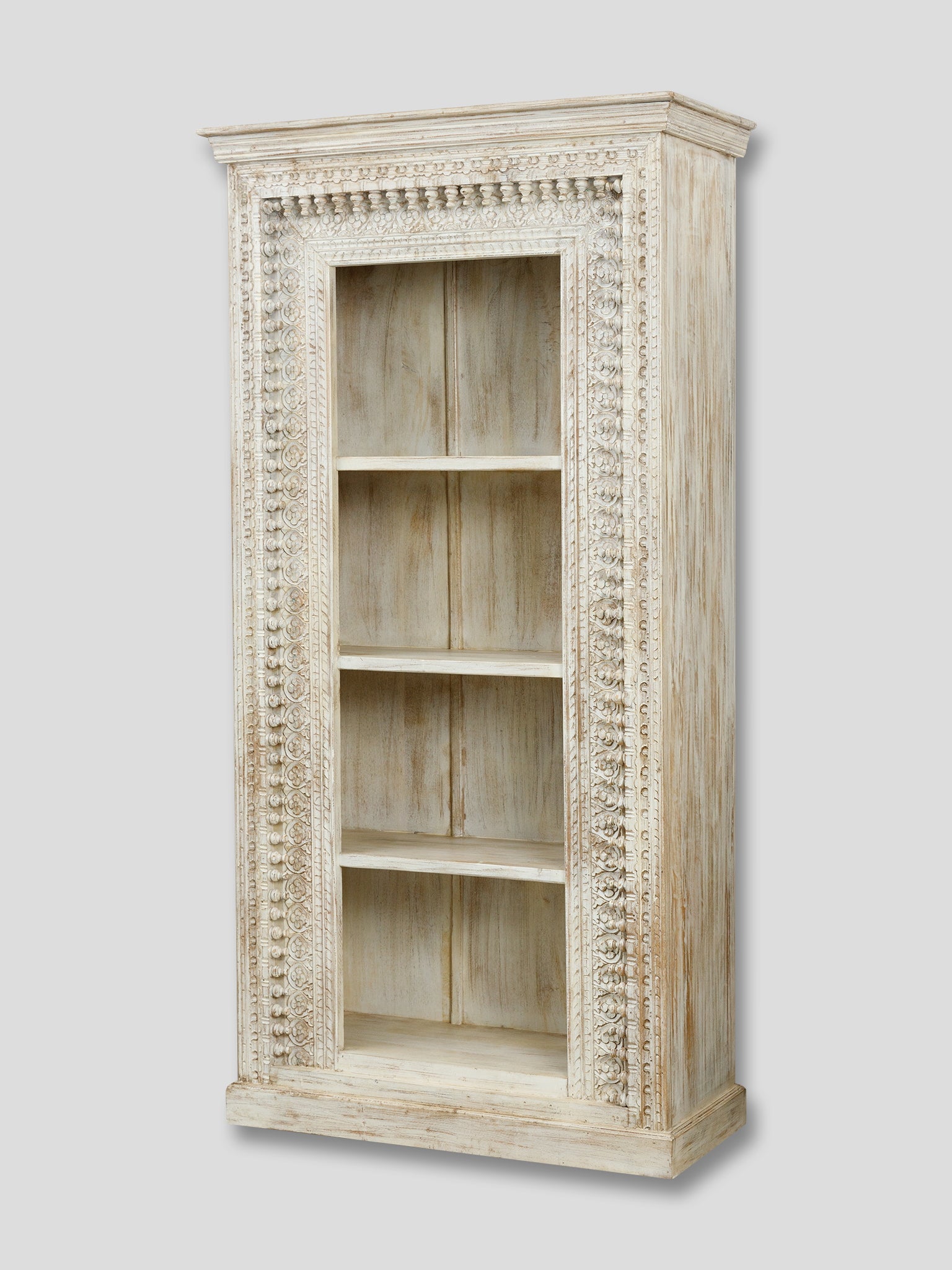 Biblioteca din Lemn Masiv Sculptat