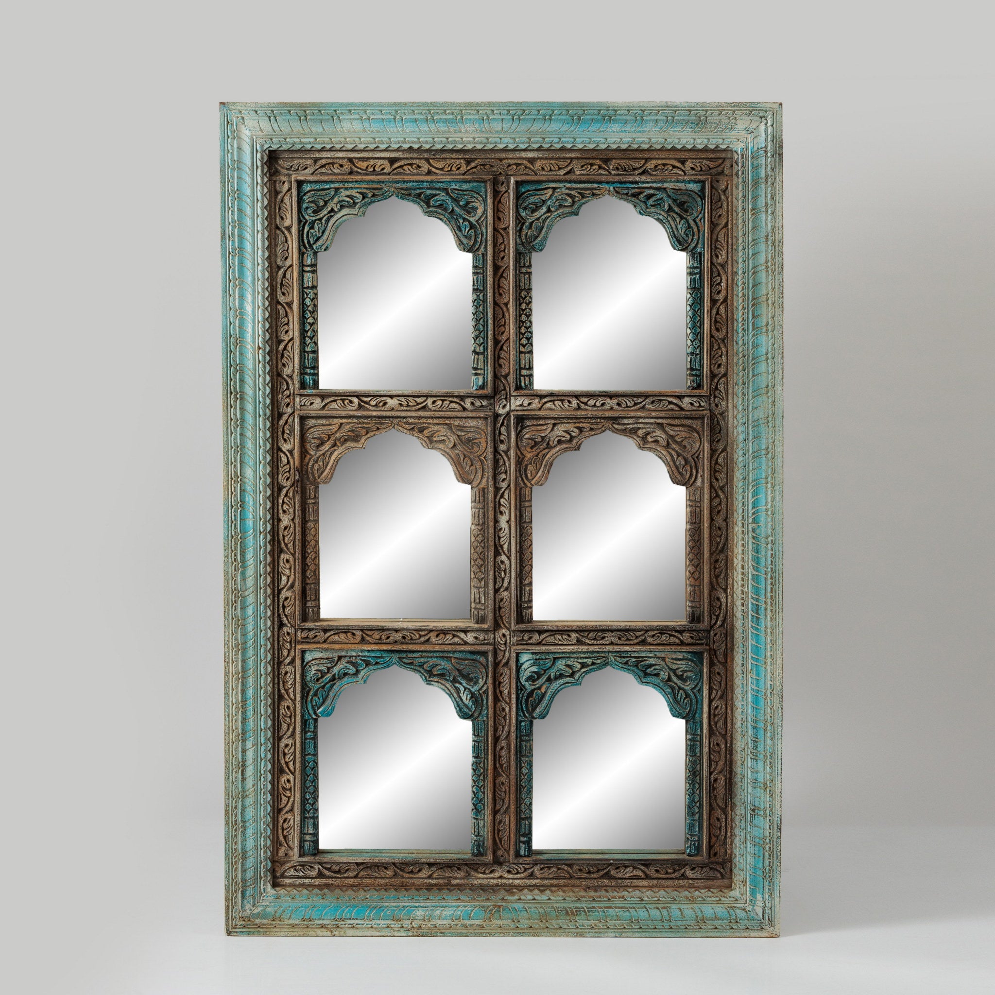 Oglinda Decorativa cu Rama din Lemn