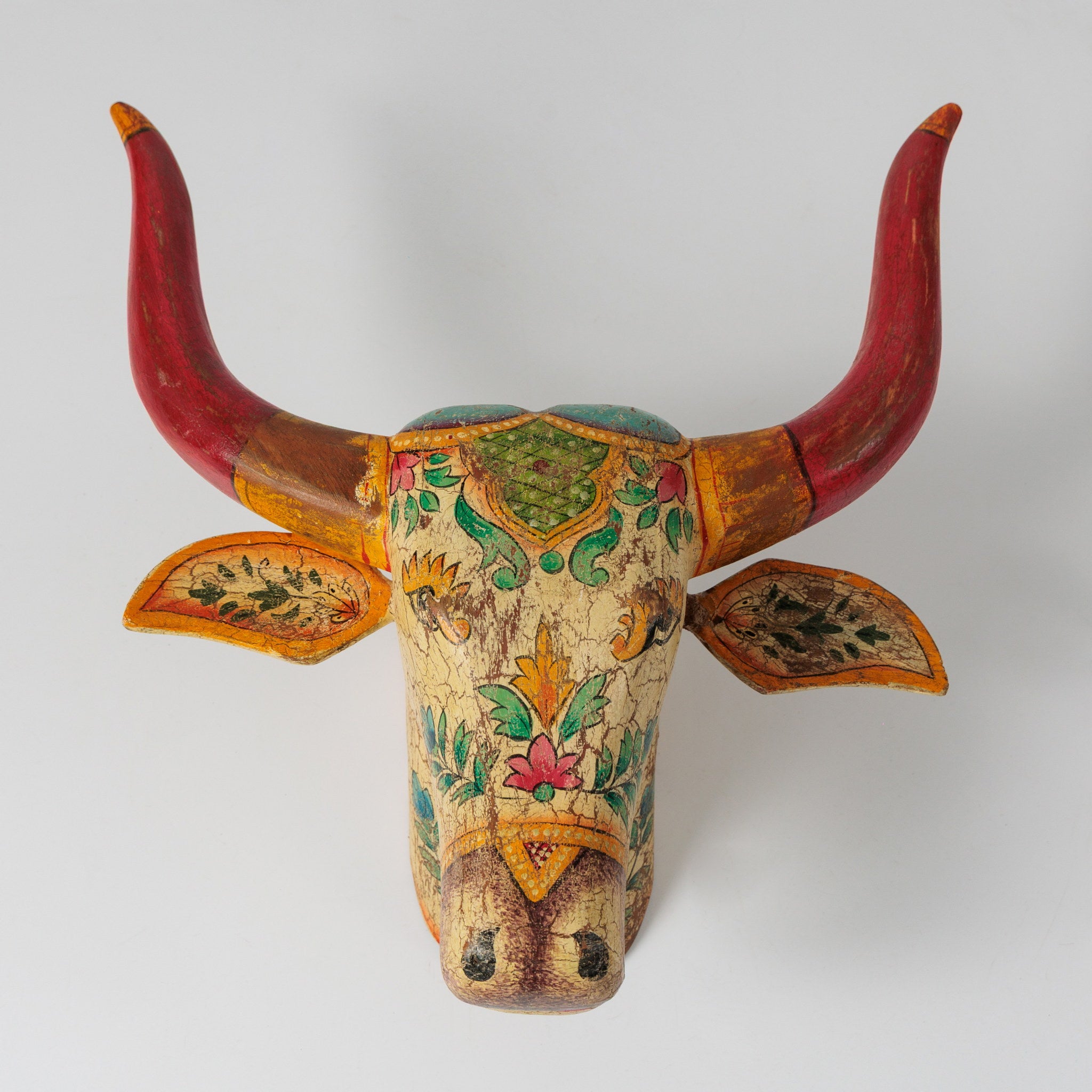 Decoratiune Cap de Vaca Pictat Manual