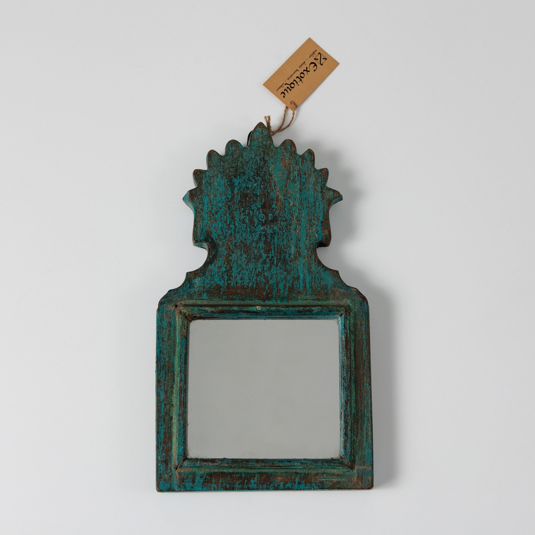 Oglinda cu Rama de Lemn Pictat