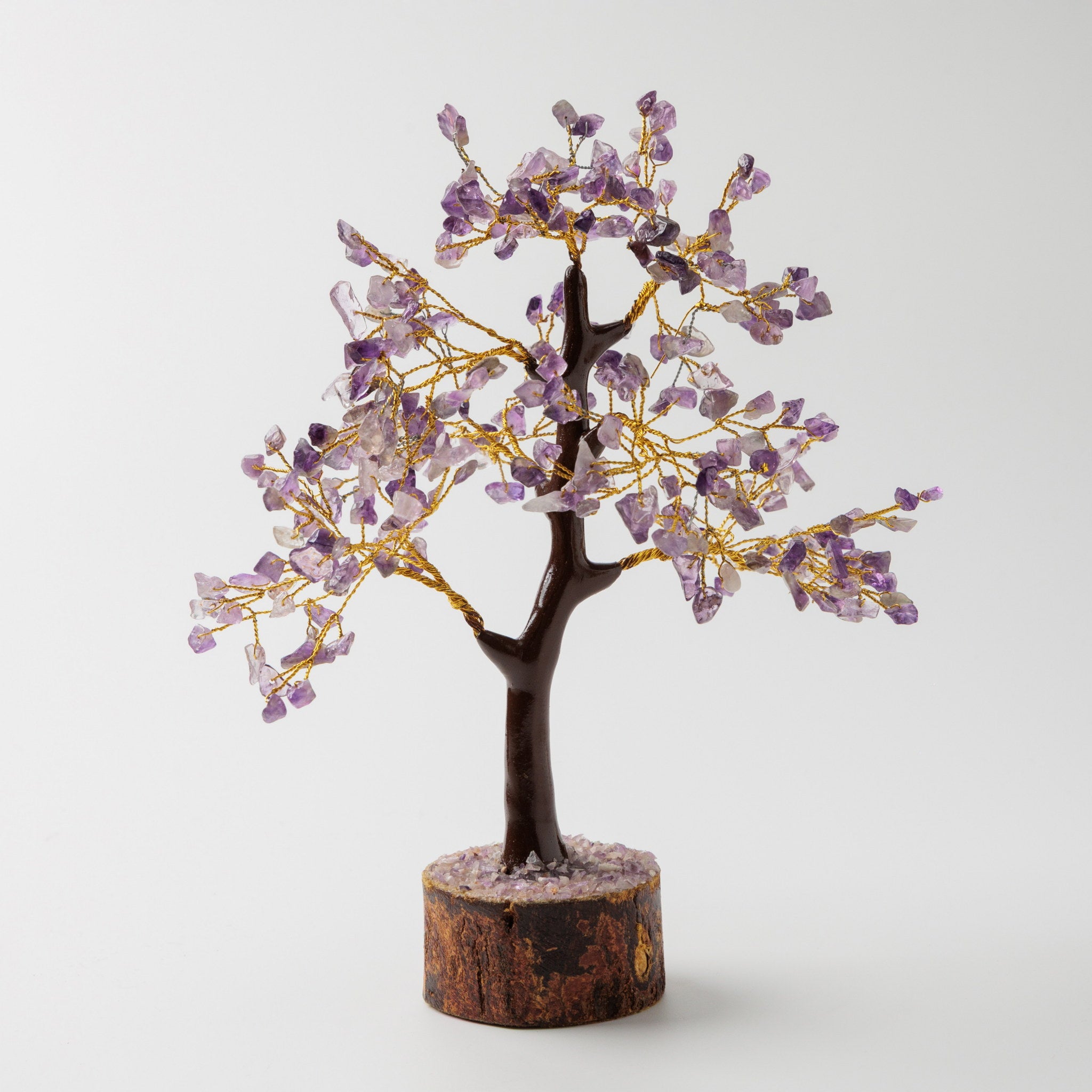 Copacel cu 160 pietre Semipretioase si Baza de Lemn