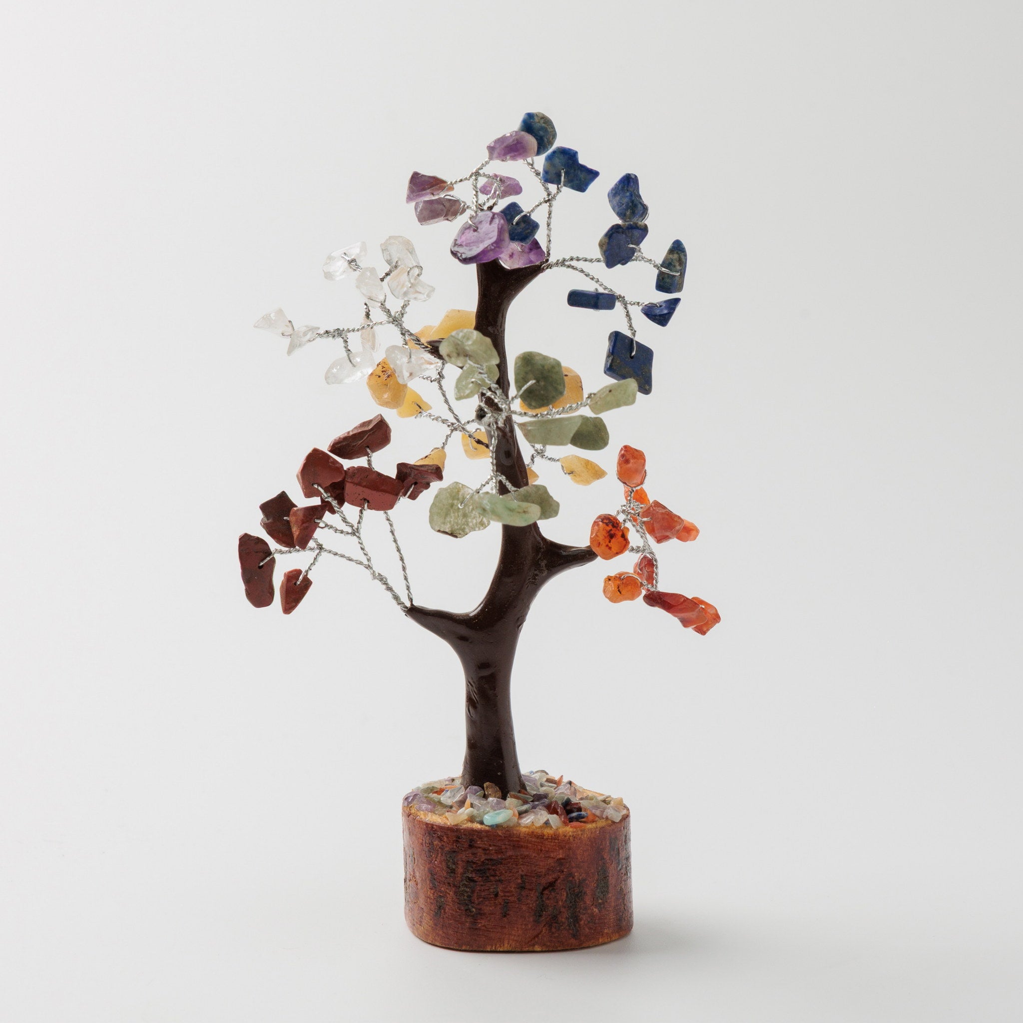 Copacel Decorativ cu 100 Pietre Semipretioase pentru cele 7 chakre