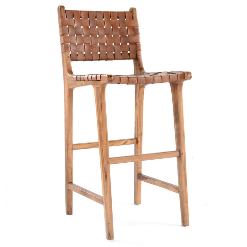 Scaun de Bar cu Piele Naturala