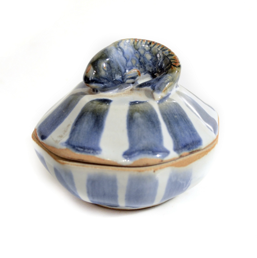 Bol din Ceramica - Peste Albastru