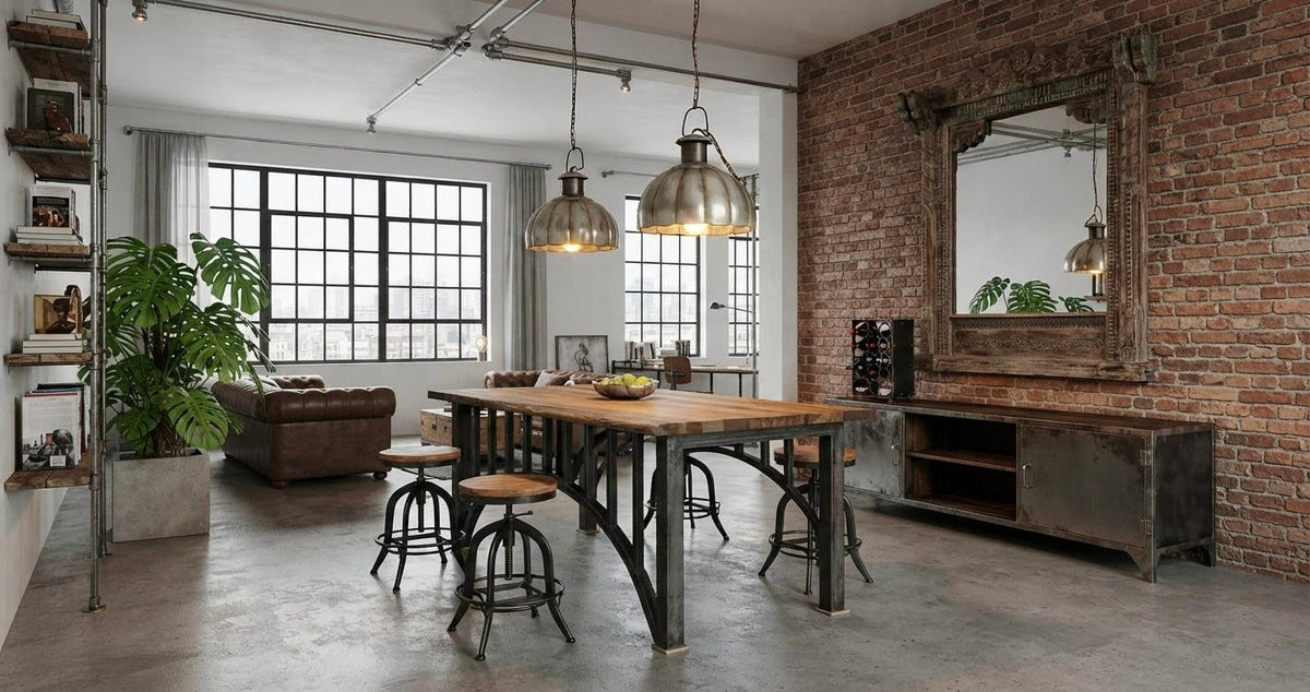 Cum integrezi stilul industrial în designul interior: Ghid complet pentru un spatiu cu personalitate