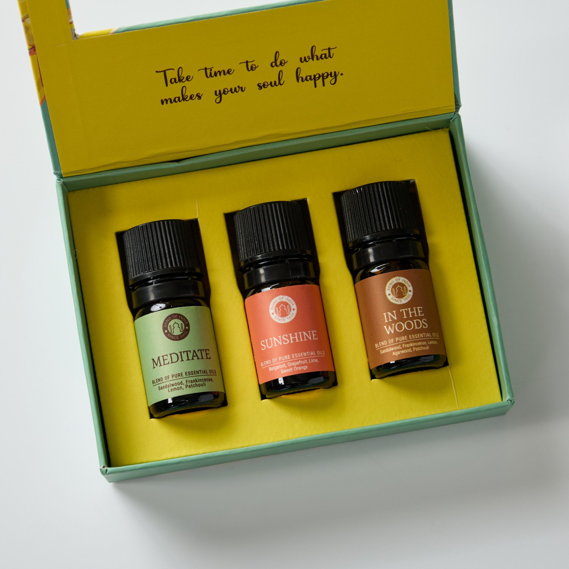 Set 3 uleiuri esentiale Happiness 100% pure – pentru relaxare si stare de bine
