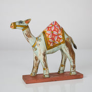 Camila decorativa din lemn de mango pictat – obiect decorativ exotic