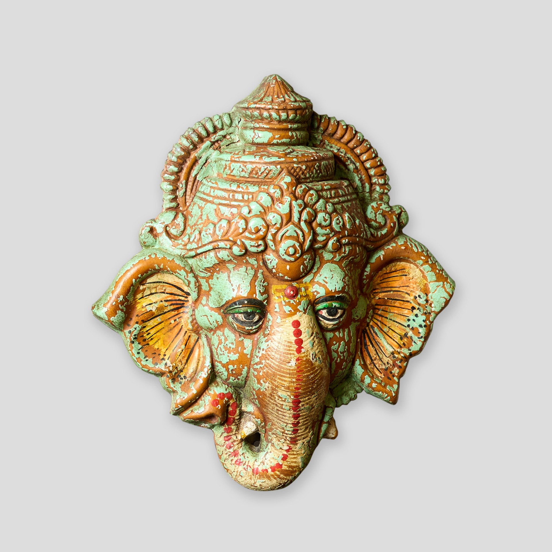 Masca de ceramica cu tematica indiana - decoratiuni