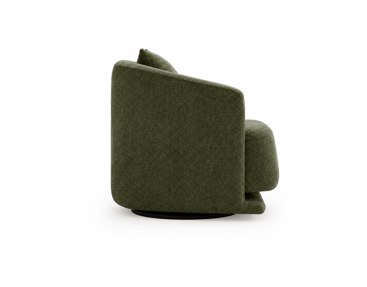 PRESTIGE LOUNGE  Fotoliu rotativ din textil verde  pentru relaxare desavarsita