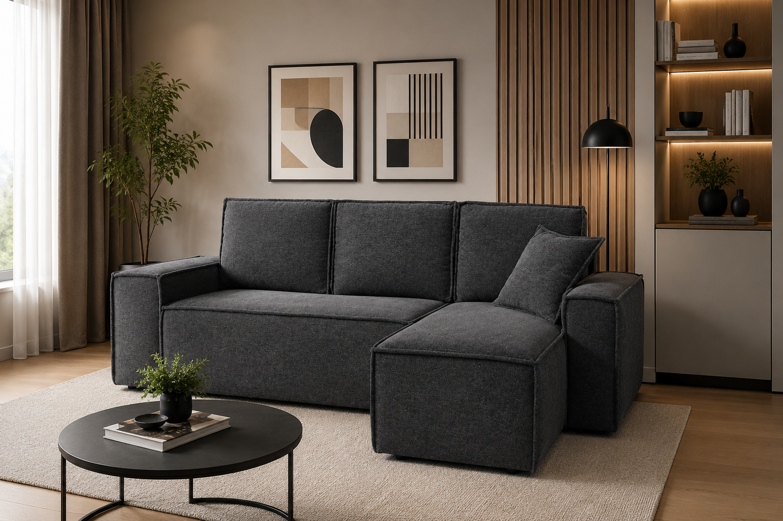 URBAN SOFT Canapea extensibila moderna cu 3 locuri