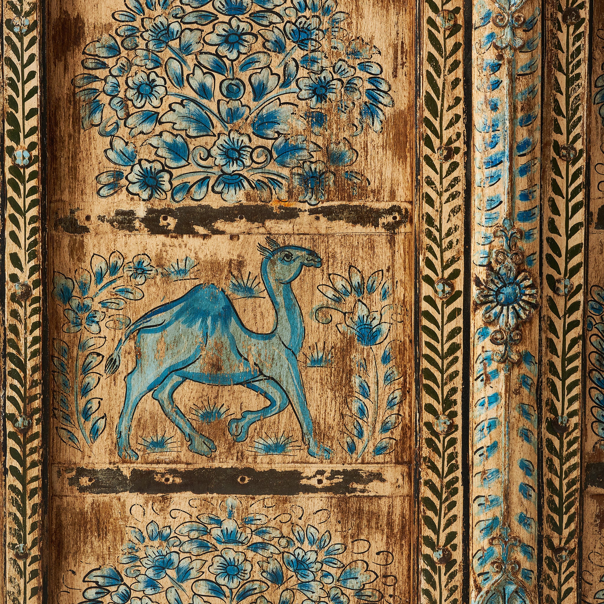 Panou Decorativ Pictat cu Fauna Indiana