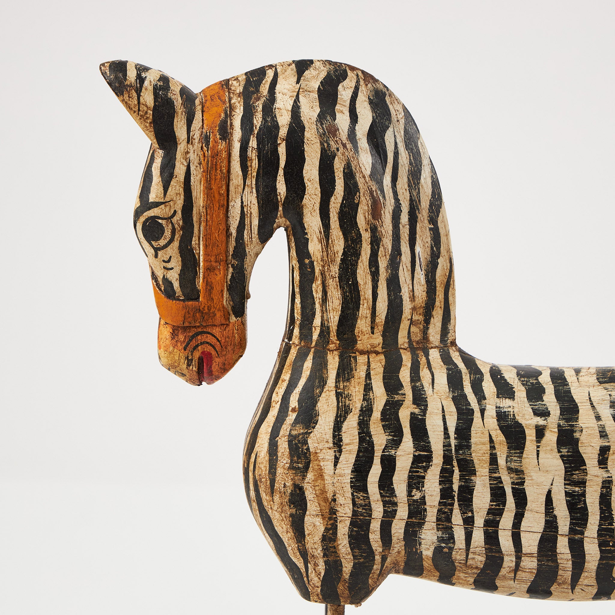 Zebra Decorativă din Lemn