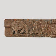 Bara din Lemn Sculptat cu Motiv Elefant