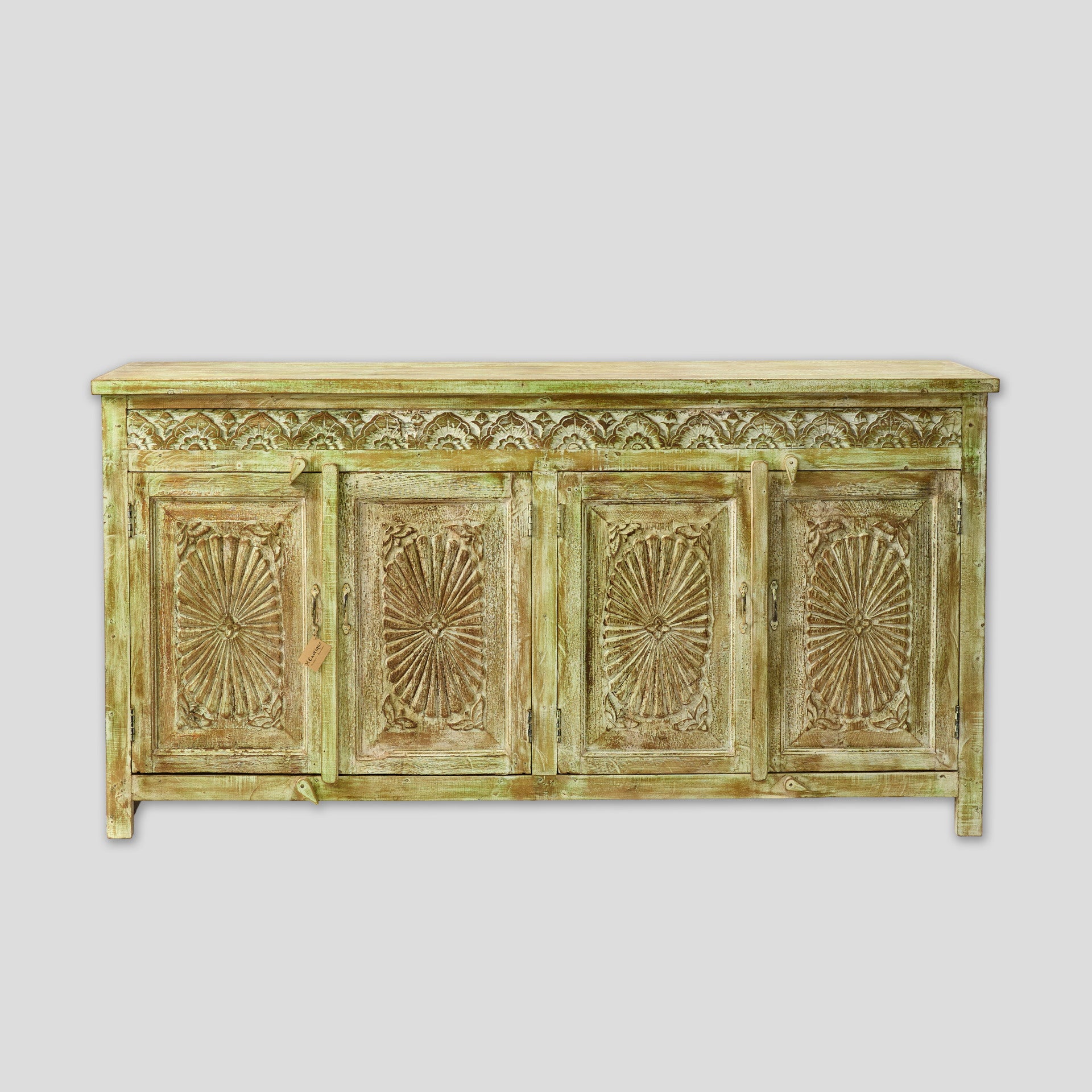 Comoda Sculptata din Lemn de Mango