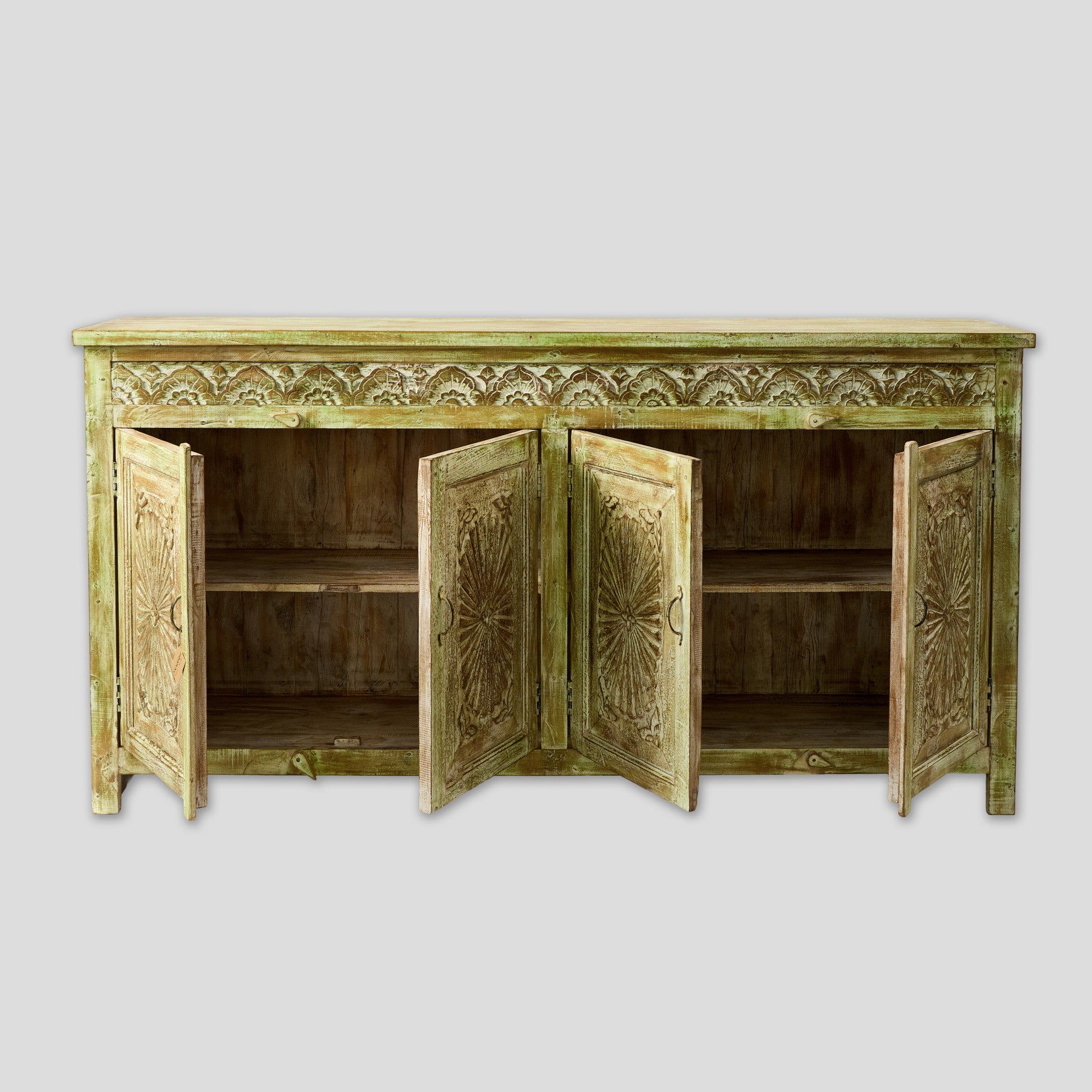 Comoda Sculptata din Lemn de Mango