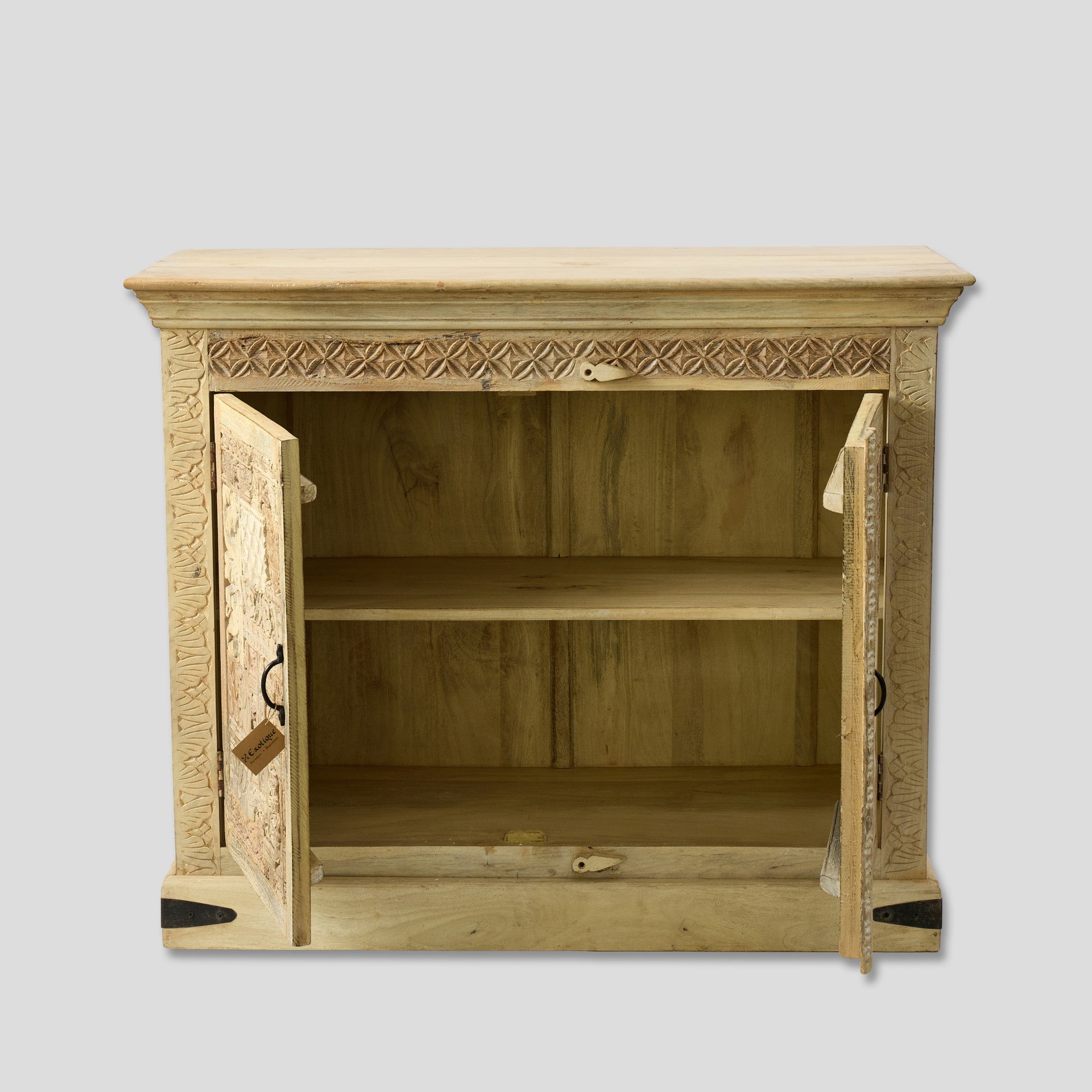 Comoda Sculptata din Lemn de Mango