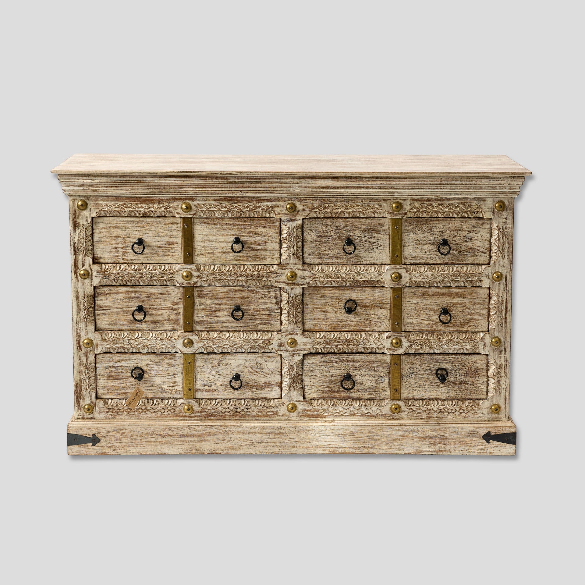 Comodă cu Sertare din Lemn de Mango