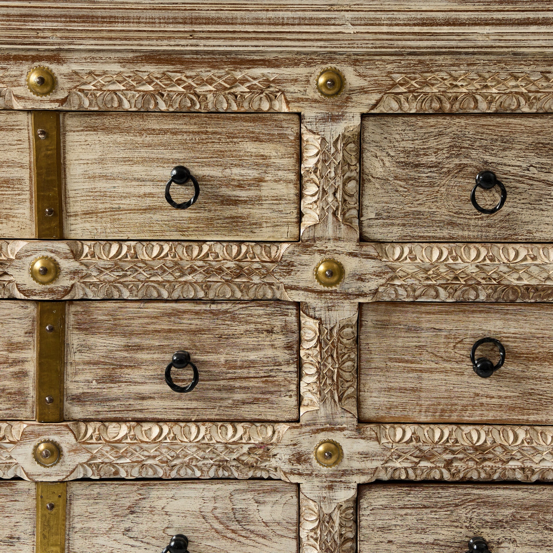 Comodă cu Sertare din Lemn de Mango