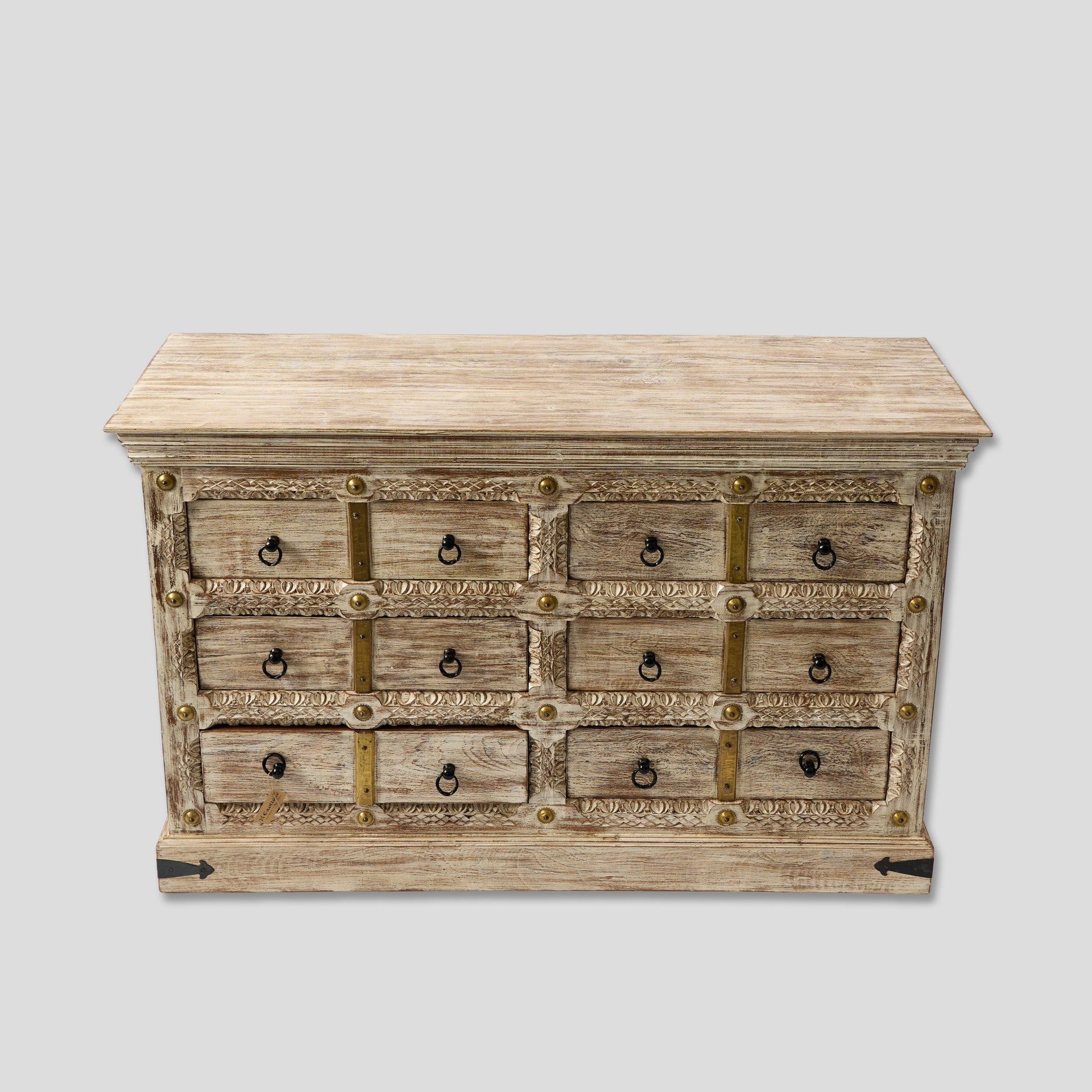 Comodă cu Sertare din Lemn de Mango