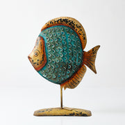 Peste decorativ din metal pictat