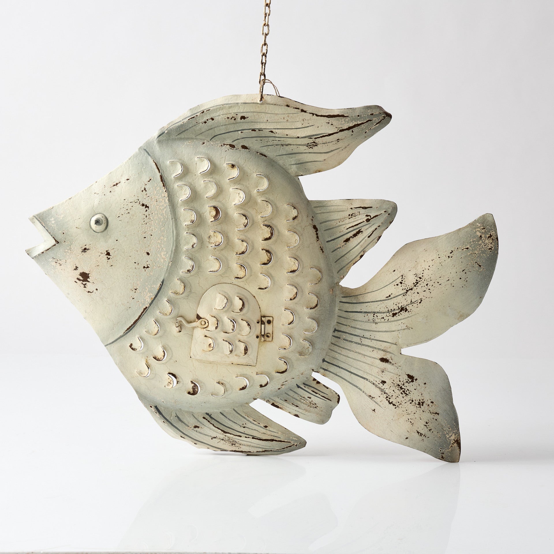 Peste din Metal cu Suport de Lumanare