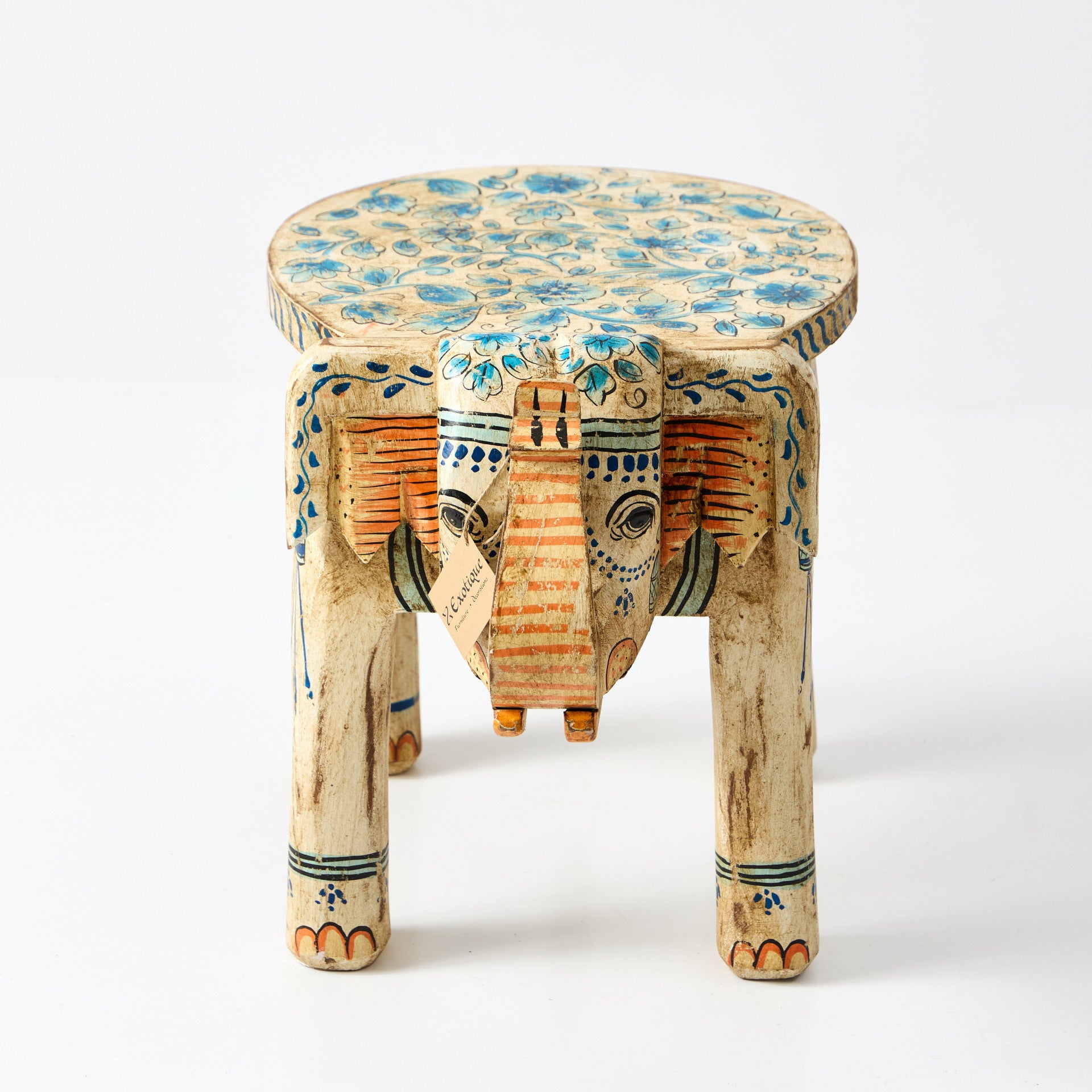Scaun Decorativ Elefant Pictat