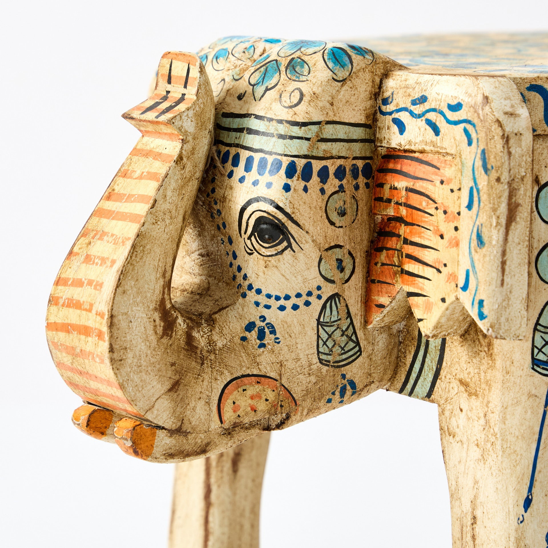 Scaun Decorativ Elefant Pictat