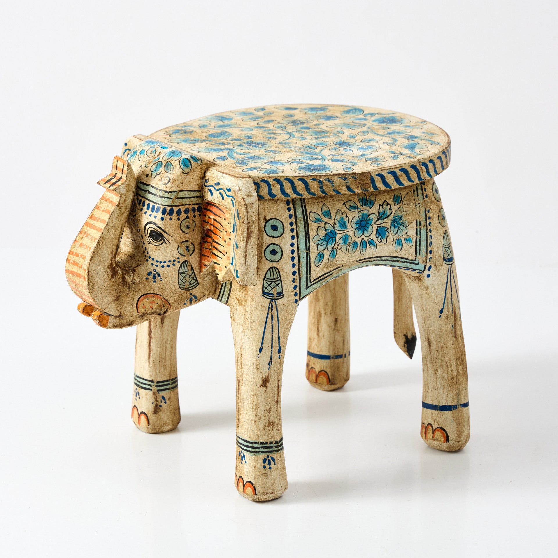Scaun Decorativ Elefant Pictat
