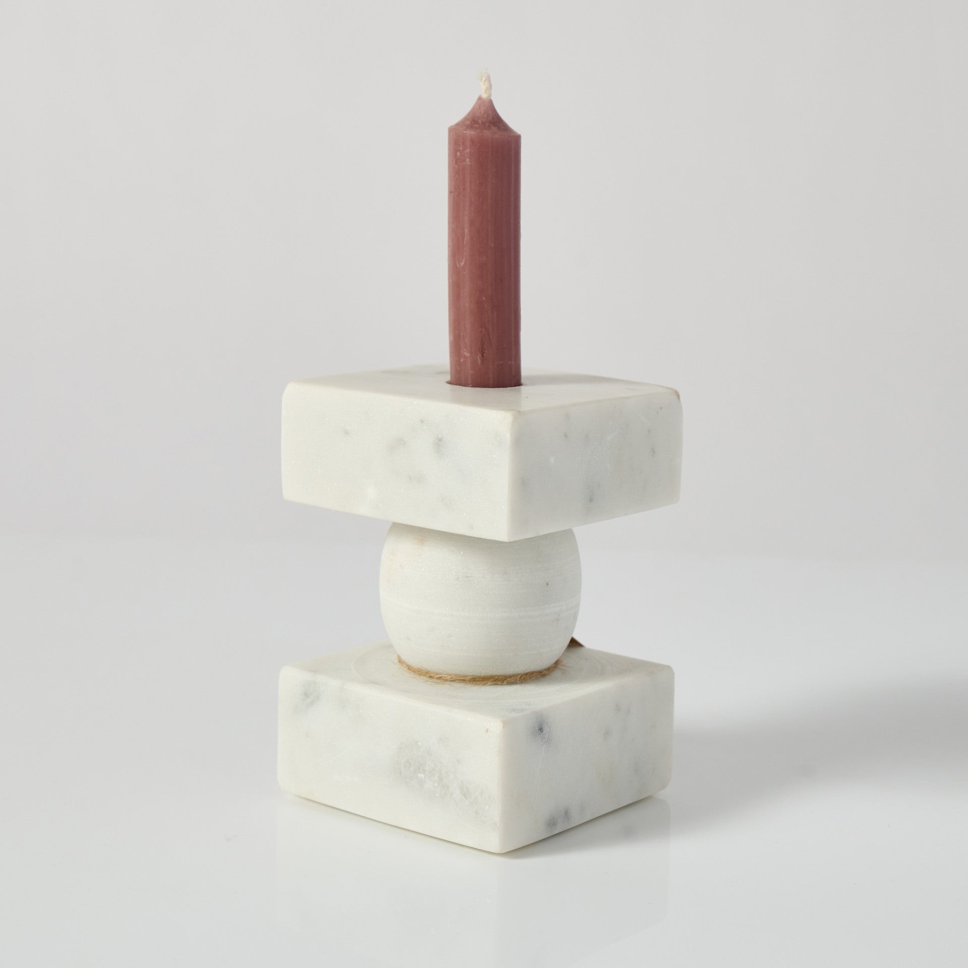 Suport pentru Lumanare din Marmura Alba