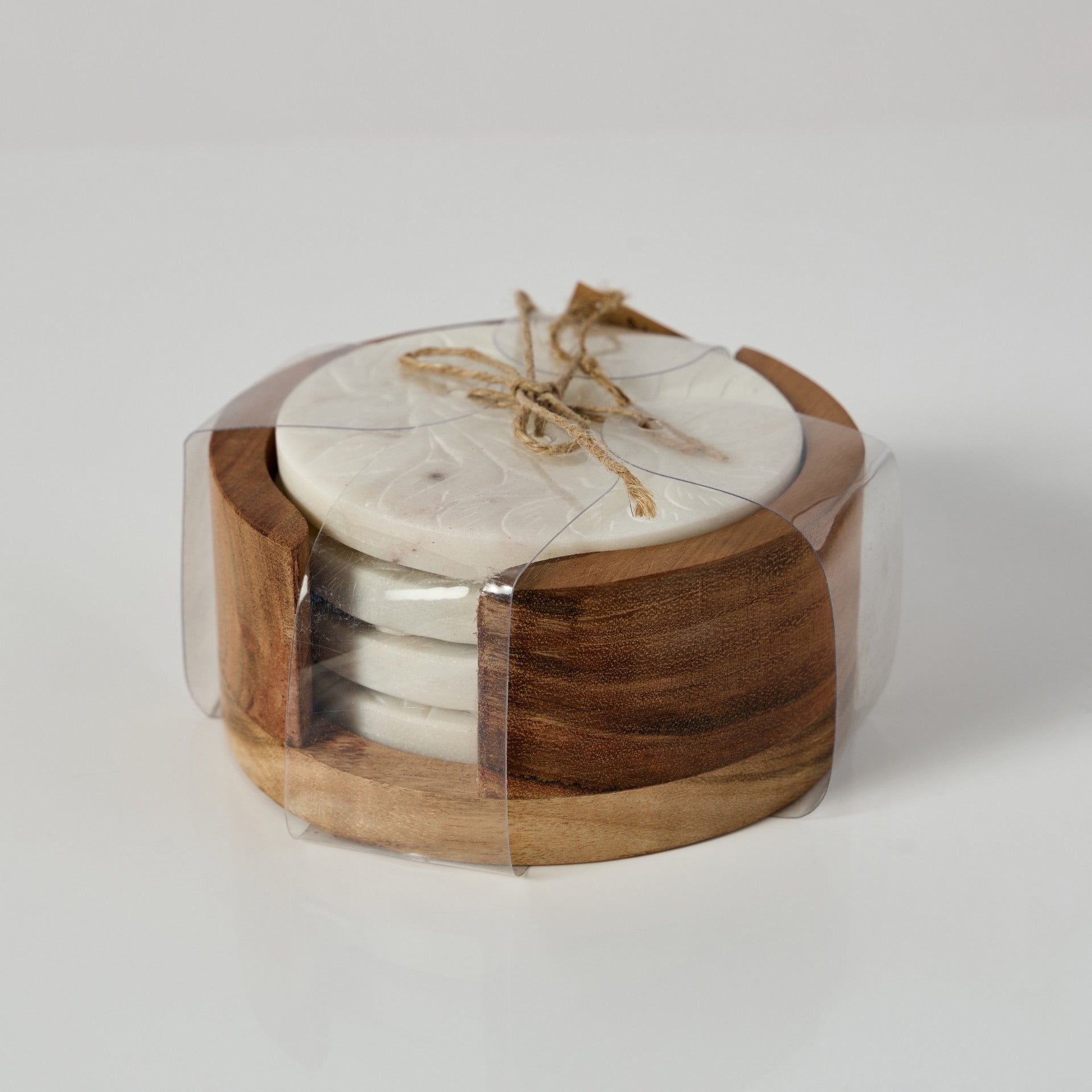 Set 4 Suporturi din Marmura pentru Pahare