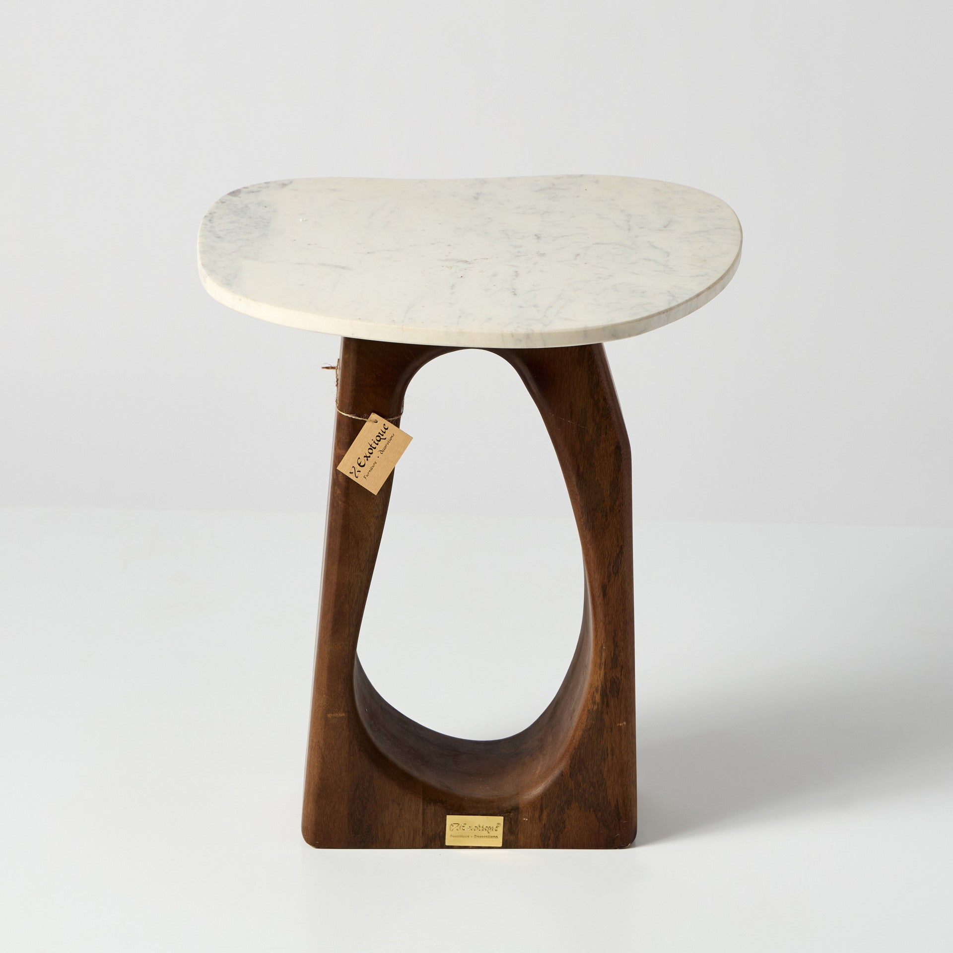 Masuta din Lemn de Tec si Marmura