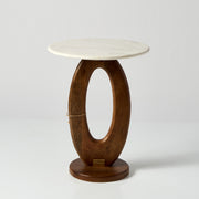 Masuta din Lemn cu Blat de Marmura