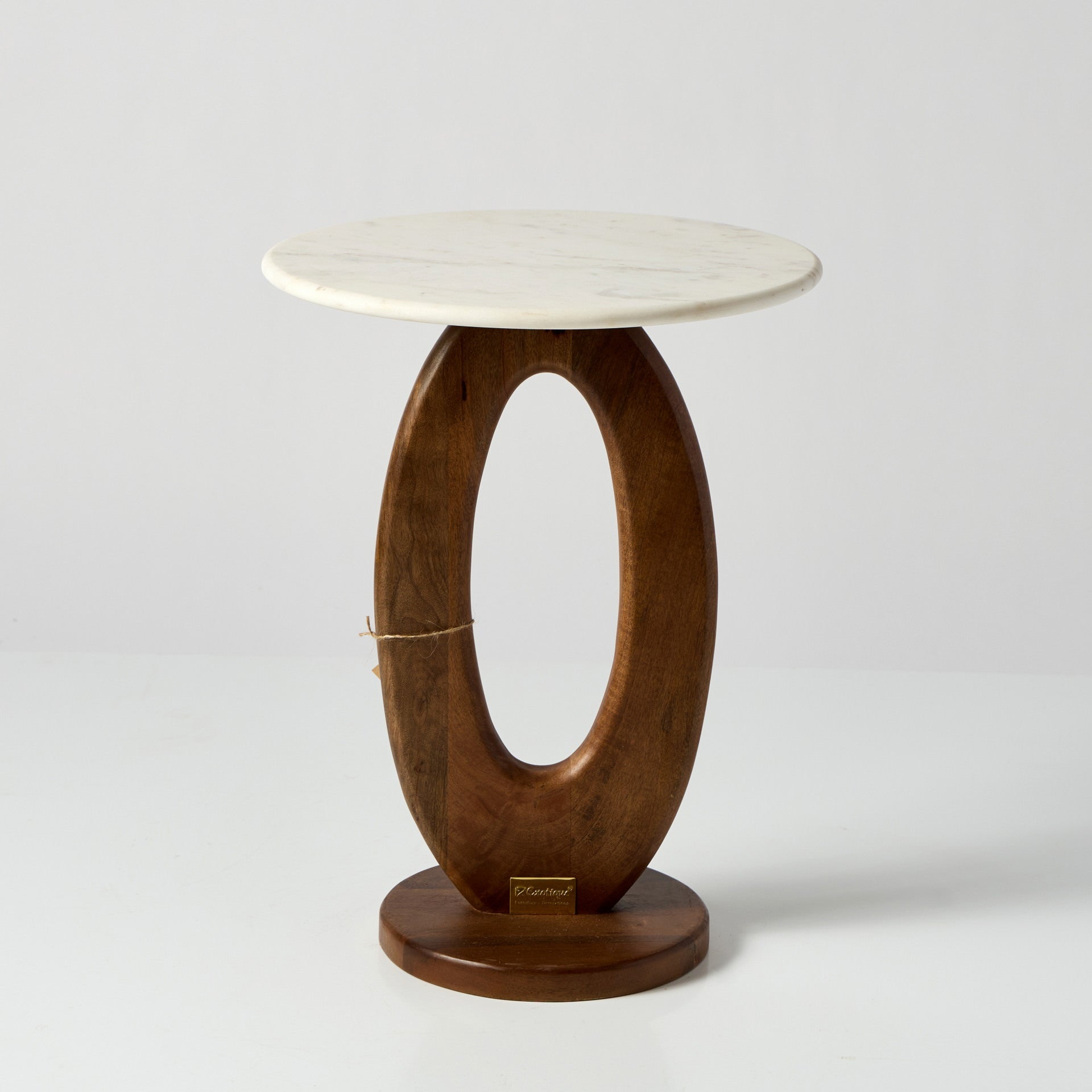 Masuta din Lemn cu Blat de Marmura