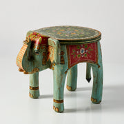 Taburet Elefant Decorativ din Lemn