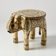 Scaun Decorativ Elefant Pictat